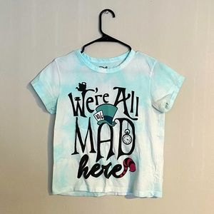 Disney Alice in Wonderland Crop Shirt - Medium